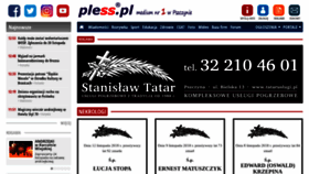 What Nekrologi.pless.pl website looked like in 2018 (6 years ago)
