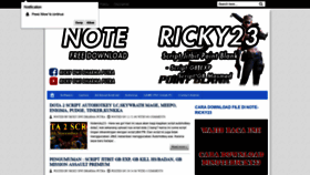 What Note-ricky23.com website looked like in 2018 (5 years ago)