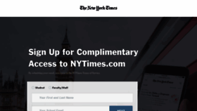 What Nytimesaccess.com website looked like in 2018 (5 years ago)