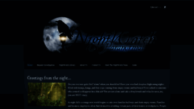 What Nightwatchparanormal.com website looked like in 2018 (5 years ago)