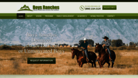 What Newhorizonsboysranch.com website looked like in 2018 (5 years ago)