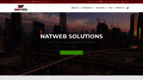 What Natwebsolutions.com website looked like in 2018 (5 years ago)