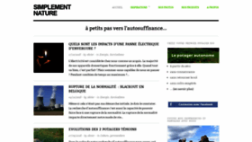 What Nature-simple.com website looked like in 2018 (7 years ago)