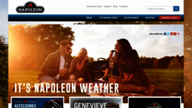 What Napoleongrills.co.uk website looked like in 2018 (5 years ago)