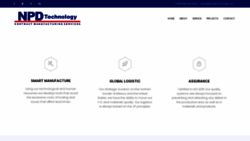 What Npdtechnology.com website looked like in 2018 (5 years ago)