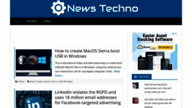 What News-techno.com website looked like in 2018 (5 years ago)