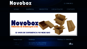What Novoboxembalagens.com.br website looked like in 2018 (5 years ago)