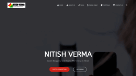 What Nitishverma.com website looked like in 2018 (5 years ago)
