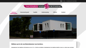 What Notarisvangoethem.nl website looked like in 2018 (5 years ago)