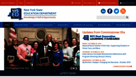 What Nysed.gov website looked like in 2018 (5 years ago)