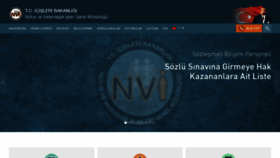 What Nvi.gov.tr website looked like in 2018 (5 years ago)