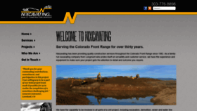 What Nixcavating.com website looked like in 2018 (5 years ago)
