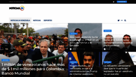 What Noticias24venezuela.net website looked like in 2018 (5 years ago)