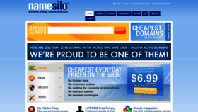 What Namesilo.com website looked like in 2018 (5 years ago)