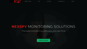 What Nexspy.com website looked like in 2018 (5 years ago)