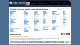 What Nileguide.com website looked like in 2018 (5 years ago)