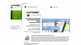 What Nutrinote.com website looked like in 2018 (5 years ago)