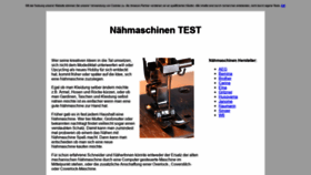 What Naehmaschinen-test.info website looked like in 2018 (5 years ago)