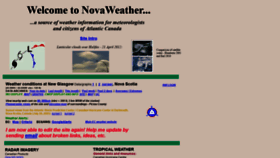 What Novaweather.net website looked like in 2018 (5 years ago)