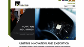 What Novationindustries.com website looked like in 2018 (5 years ago)