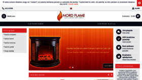 What Nordflame.lv website looked like in 2018 (5 years ago)