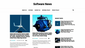 What Newsofsoftware.com website looked like in 2018 (5 years ago)