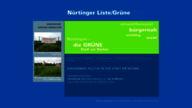 What Nuertingerlistegruene.de website looked like in 2018 (5 years ago)