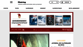 What Norsk-klatring.no website looked like in 2018 (7 years ago)