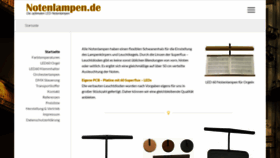 What Notenlampen.de website looked like in 2018 (5 years ago)