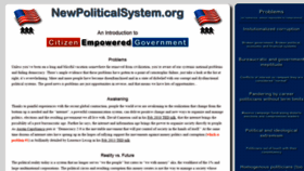 What Newpoliticalsystem.org website looked like in 2018 (5 years ago)