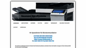 What Neumann-buerosysteme.de website looked like in 2018 (5 years ago)