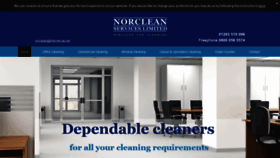 What Norcleanservices.co.uk website looked like in 2018 (5 years ago)