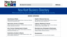 What Newkentbusinessdirectory.com website looked like in 2018 (5 years ago)