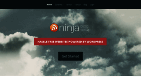 What Ninjablogsetup.com website looked like in 2018 (5 years ago)