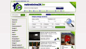 What Nekretnine24.hr website looked like in 2018 (5 years ago)