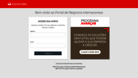 What Negociosinternacionais.santandernetibe.com.br website looked like in 2018 (5 years ago)