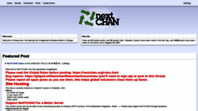 What Nextchan.org website looked like in 2018 (5 years ago)