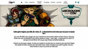 What Necronomi-con.com website looked like in 2018 (5 years ago)