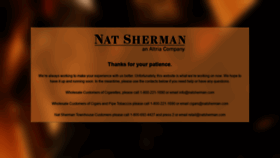 What Natshermancigarettes.com website looked like in 2018 (5 years ago)