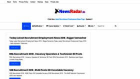 What Newsradar.in website looked like in 2018 (5 years ago)