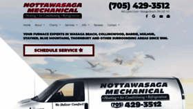 What Nottawasagamechanical.com website looked like in 2018 (5 years ago)