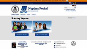 What Neptun.semmelweis.hu website looked like in 2018 (5 years ago)
