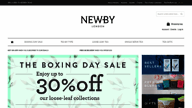 What Newbyteas.co.uk website looked like in 2018 (5 years ago)