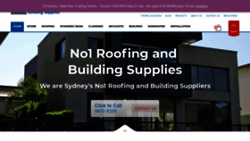 What No1roofing.com.au website looked like in 2018 (5 years ago)