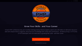 What Nomadphp.com website looked like in 2018 (5 years ago)