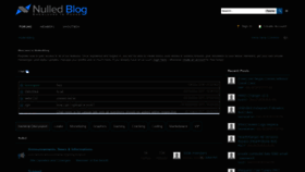 What Nulledblog.com website looked like in 2019 (5 years ago)