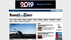 What News.kuwaittimes.net website looked like in 2019 (5 years ago)