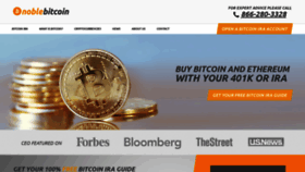 What Noblebitcoin.com website looked like in 2019 (5 years ago)