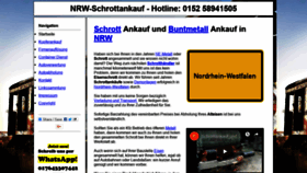 What Nrw-schrottankauf.de website looked like in 2019 (5 years ago)