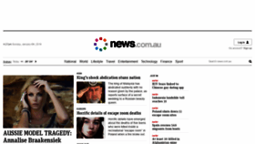 What News.com.au website looked like in 2019 (5 years ago)